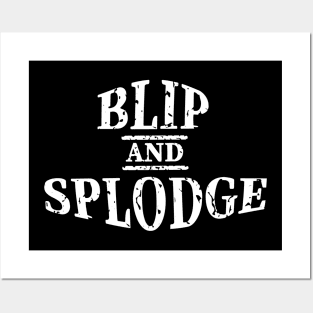 Blip And Splodge Logo Posters and Art